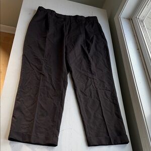 Classic Brown Pinstriped Men's Dress Trousers